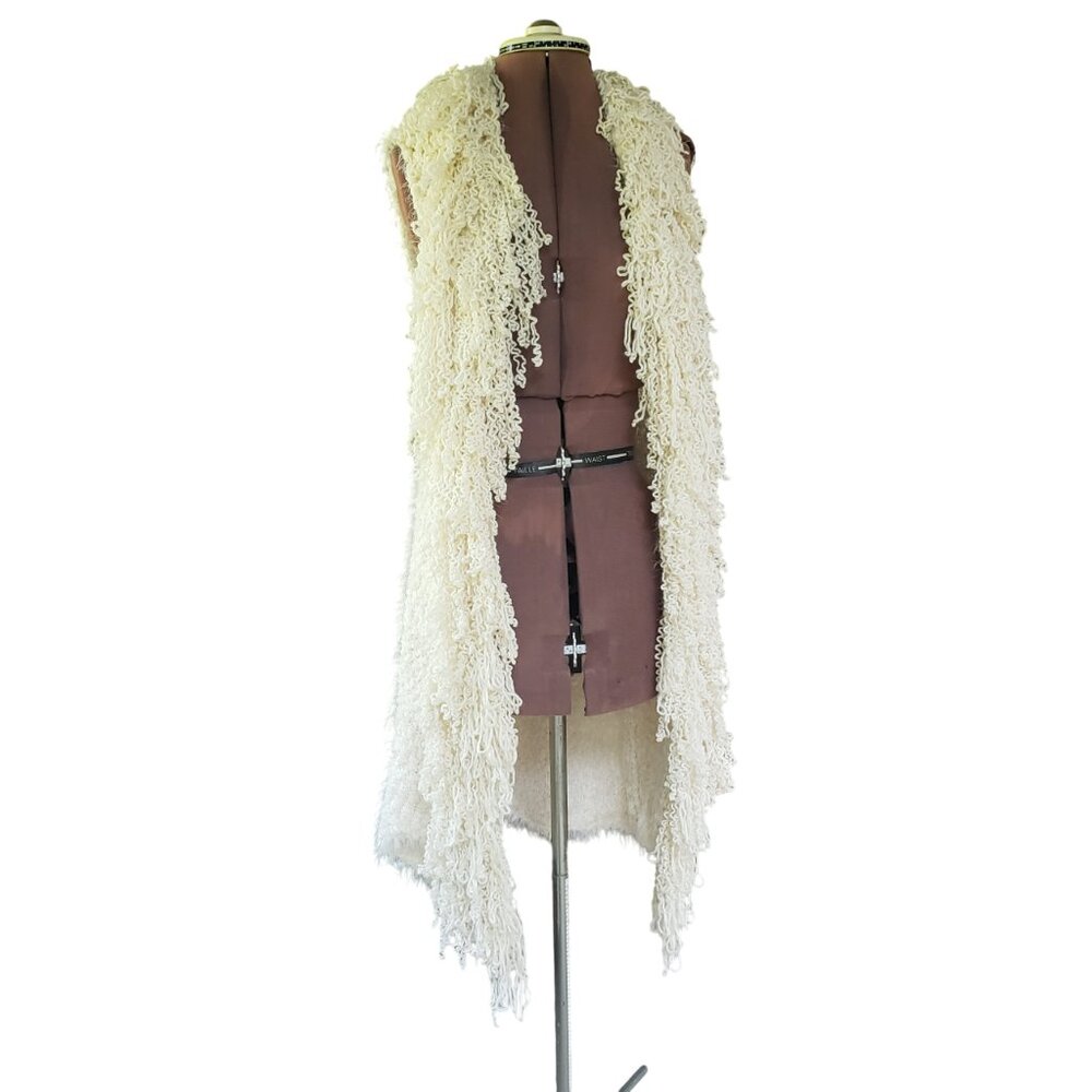 Oliver by Escio Boho Open Front Knit Vest Women's Large